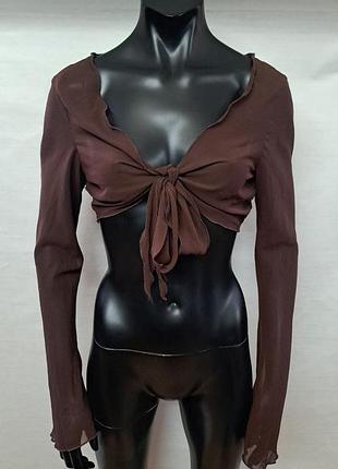 0270 болеро у сіточку тм h&m divided, розмір s коричньове