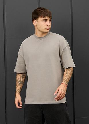Чоловіча стильна футболка staff gray oversize