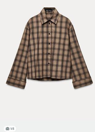 Картата сорочка zara m