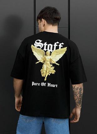 Мужская качественная футболка staff pure of heart oversize