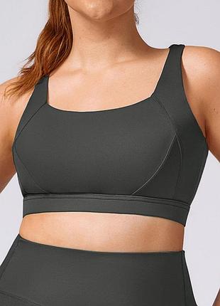 Женский топ для занятий спортом без застежек plus size серый 74320 s (38-42)