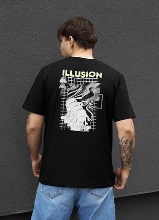 Мужская футболка с принтом staff illusion
