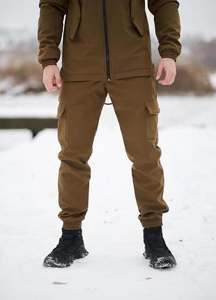 Штани чоловічі зимові intruder softshell. колір: кайот