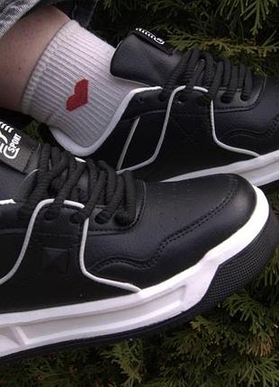 Женские кроссовки y.top ю топ black white 1-0023 чёрный белый 36