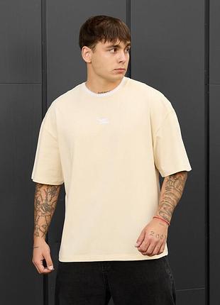 Мужская футболка с эластичной горловиной staff milk logo oversize
