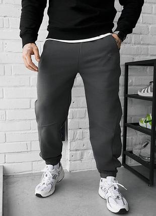 Мужские стильные спортивные штаны staff ers reflective dark gray