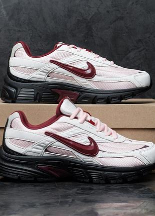 Жіночі кросівки nike initiator рожеві вуличні демісезонні брендові з натуральної шкіри і текстилю повсякденні найк інітіатор