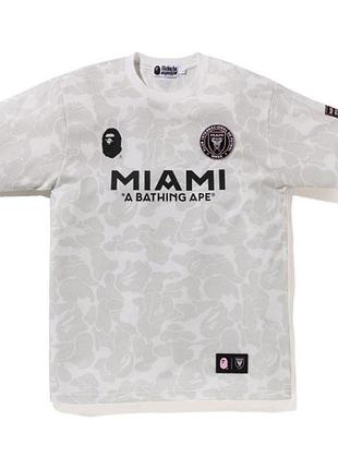 Футболка bape miami колір сірий, розмір l