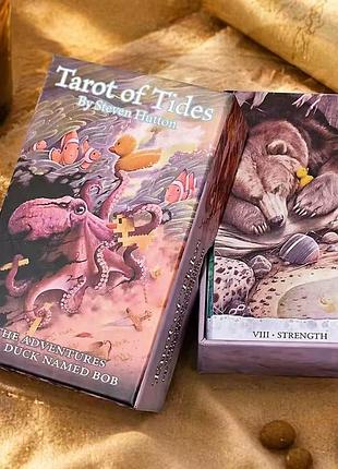 Tarot of tides таро приливов сказочная колода таро с утёнком гадальные карты колода в плотной подарочной коробке 12х7
