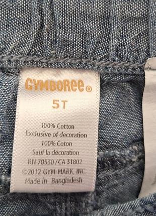 Джинсовые шорты gymboree 4-5л 3