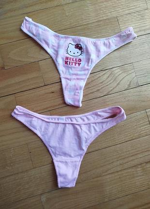 Трусы стринги hello kitty пара