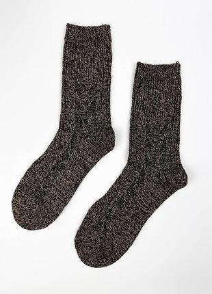 Шкарпетки з вовняної пряжі sox warm світло-бежевий меланж