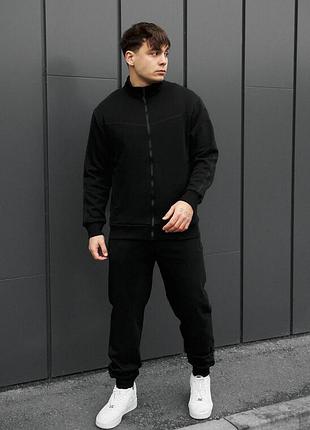 Мужской утепленный спортивный костюм staff od black fleece