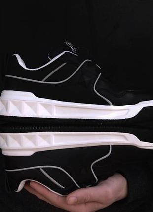 Женские кроссовки y.top ю топ black white 1-0023 чёрный белый 36