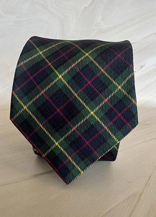 Шовкова краватка dolce & gabbana в клітинку tartan | made in italy | 100% silk.