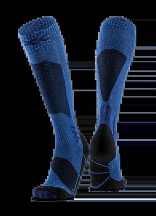 Лижні шкарпетки x-socks ski discover otc blue blossom / marine розмір 42-44