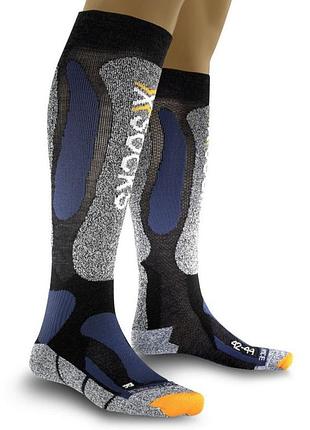 Лижні шкарпетки x-socks ski performance anthracite / avio розмір 35-38