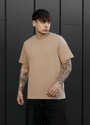 Мужская стильная футболка staff ma light brown