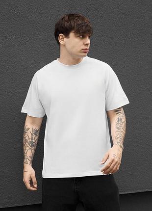 Чоловіча однотонна футболка staff white reglan