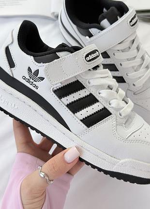 Кроссовки adidas forum white black new 41