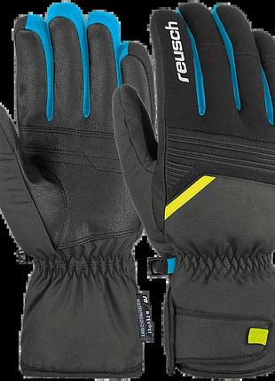 Рукавички чоловічі reusch bradley r-tex xt dark granite/safety yel розмір 9.5