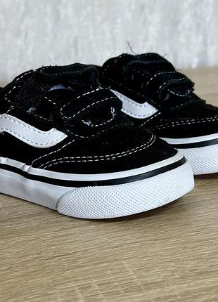 Кеди дитячі vans 18,5 чорно-білі