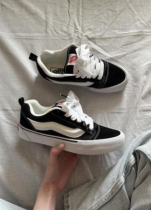 Vans knu skool black white 38 41 40