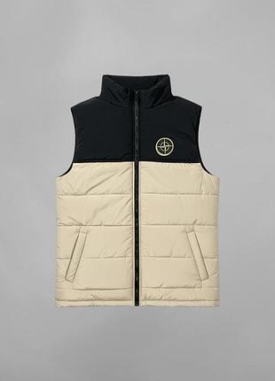Жилетка stone island пісочна