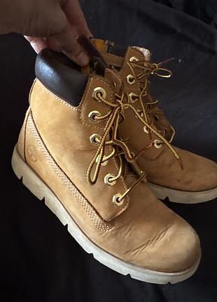Ботинки кожа нубук timberland оригинал подростковые