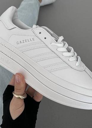 Кроссовки gazelle white platform 37 36