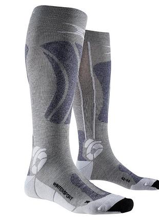 Лижні шкарпетки x-socks apani socks wintersports black / grey / white розмір 35-38