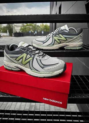 Кроссовки new balance 860v2 светло-серые для мужчин удобные спортивные нью баланс для спорта