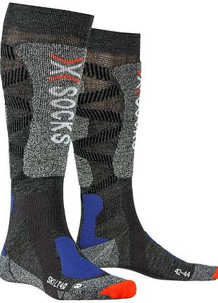 Лижні шкарпетки x-socks ski light 4.0 anthracite melange stone gray melange розмір 42-44