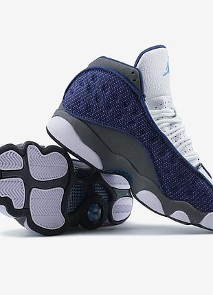 Jordan 13 retro flint blue white 38 40