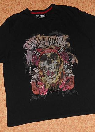 Футболка guns n’ roses/череп/рок мерч