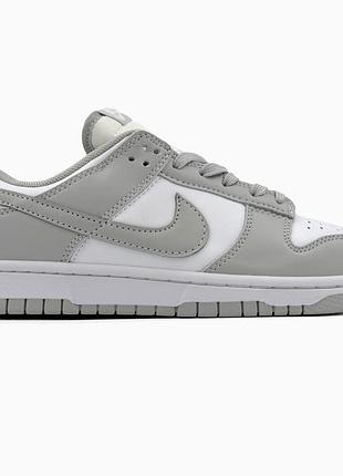 Кроссовки nike dunk low light grey/white 43