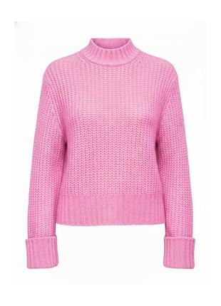 Джемпер женский oversize вязаный меланж pigalle розовый