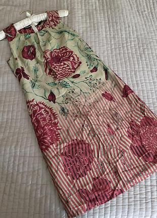 Desigual летнее женское платье 36 xs s натуральный шелк