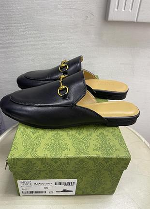 Шльопанці , мюлі, сабо шкіряні gucci 39 розмір
