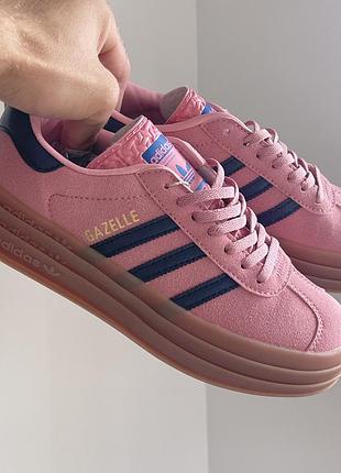 Кроссовки женские розовые adidas gazelle pink 40