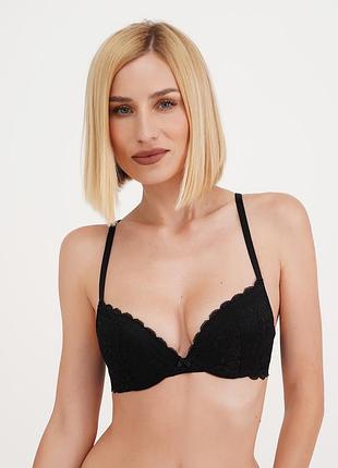 Бюстгальтер мереживний з формованою чашкою giulia sherry 1111/31 70c black-black