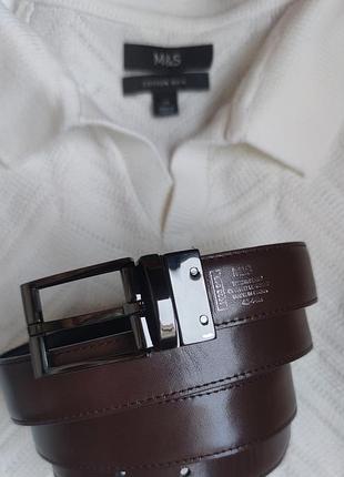 Ремінь чоловічий  двосторонній marks & spenser 125 см