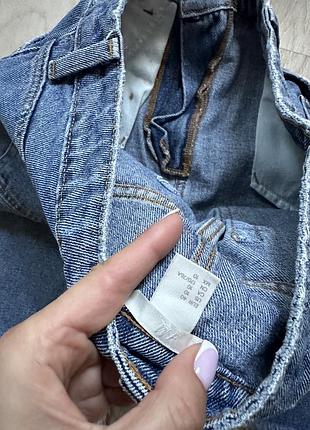 Джинсова спідниця h&m з розрізами по боках 5