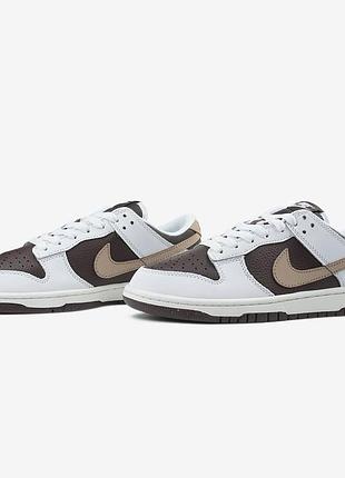 Nike dunk low next nature white brown 38 уцінка 40 уцінка