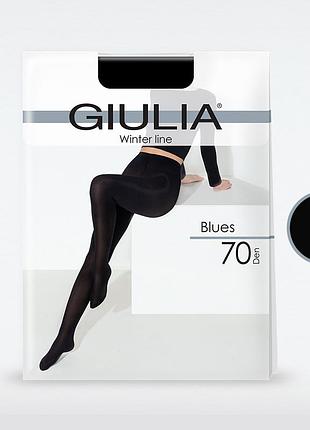 Матові сезонні колготки giulia blues 3d 70 den nero, 4(l)