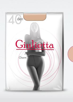 Классические колготки giulietta charm 40 (new) nero, 5xl daino, 2