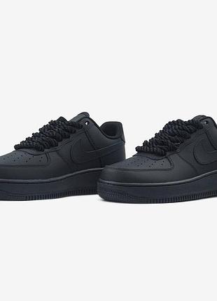 Nike air force 1 low black rope laces 37 38