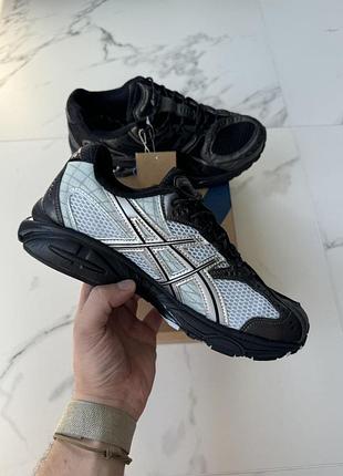 Кроссовки asics gel nimbus 10.1 черные с белым для мужчин удобные асикс гель нимбус для бега и тренировок