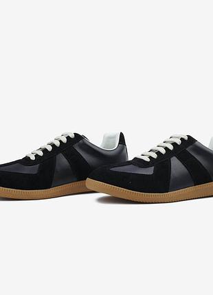 Maison margiela replica black calf leather sneakers 📦 36 37 39