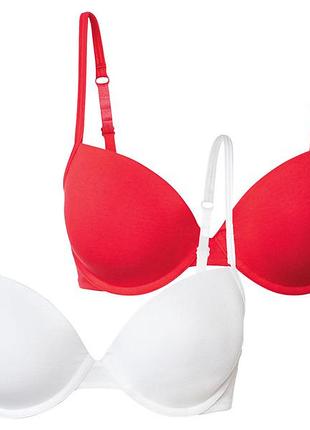 Бюстгальтер набор 2шт. хлопковые для женщины esmara lycra® 381911 80b комбинированный